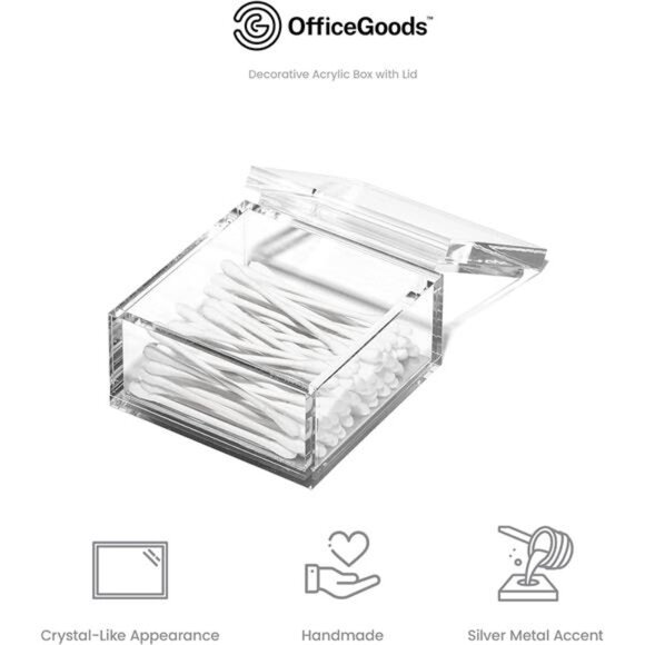 OfficeGoods Acrylic Desk Organizer w/Silver Base – Functional & Elegant Odds - Picture 13 of 16